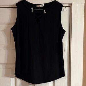 Madison Black Sleeveless Tank Top